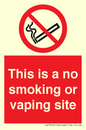 PS15305: This is a no smoking or vaping site