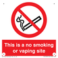 PS15305: This is a no smoking or vaping site