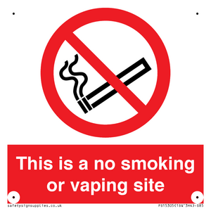 PS15305: This is a no smoking or vaping site