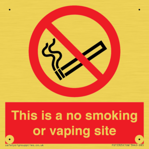 PS15305: This is a no smoking or vaping site