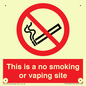 PS15305: This is a no smoking or vaping site