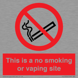PS15305: This is a no smoking or vaping site