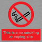 PS15305: This is a no smoking or vaping site