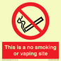 PS15305: This is a no smoking or vaping site