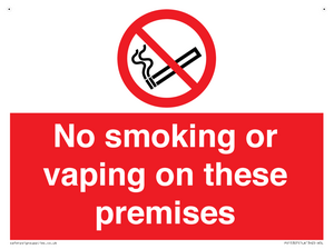 PS15307: No smoking or vaping on these premises
