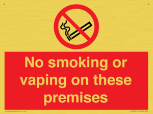 PS15307: No smoking or vaping on these premises
