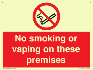 PS15307: No smoking or vaping on these premises