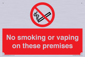 PS15307: No smoking or vaping on these premises