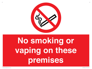 PS15307: No smoking or vaping on these premises