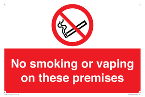 PS15307: No smoking or vaping on these premises
