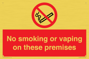 PS15307: No smoking or vaping on these premises