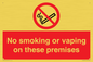 PS15307: No smoking or vaping on these premises