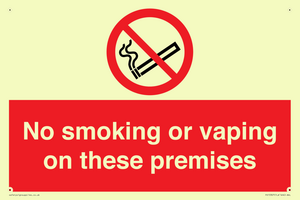 PS15307: No smoking or vaping on these premises
