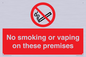 PS15307: No smoking or vaping on these premises