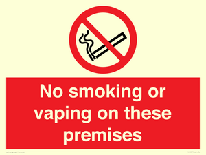 PS15307: No smoking or vaping on these premises