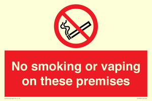 PS15307: No smoking or vaping on these premises