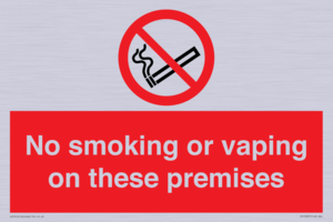 PS15307: No smoking or vaping on these premises