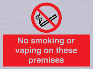 PS15307: No smoking or vaping on these premises