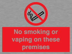 PS15307: No smoking or vaping on these premises