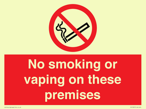 PS15307: No smoking or vaping on these premises