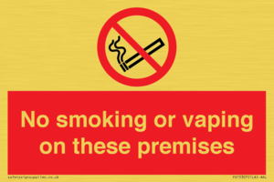 PS15307: No smoking or vaping on these premises