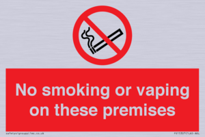 PS15307: No smoking or vaping on these premises