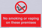 PS15307: No smoking or vaping on these premises