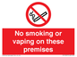 PS15307: No smoking or vaping on these premises