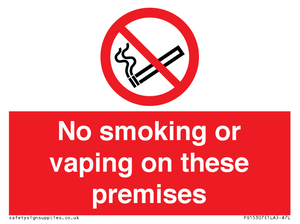 PS15307: No smoking or vaping on these premises