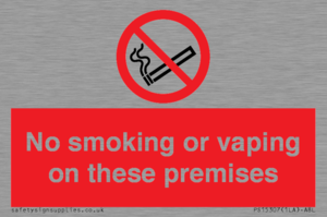 PS15307: No smoking or vaping on these premises