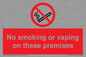 PS15307: No smoking or vaping on these premises