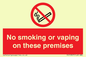 PS15307: No smoking or vaping on these premises