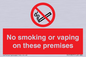 PS15307: No smoking or vaping on these premises