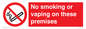 PS15307: No smoking or vaping on these premises