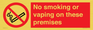PS15307: No smoking or vaping on these premises