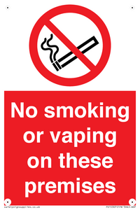PS15307: No smoking or vaping on these premises