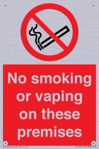 PS15307: No smoking or vaping on these premises