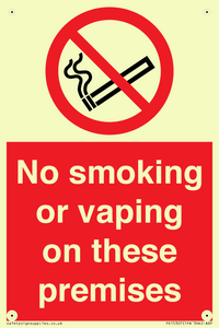 PS15307: No smoking or vaping on these premises