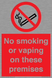 PS15307: No smoking or vaping on these premises