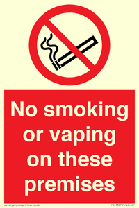 PS15307: No smoking or vaping on these premises