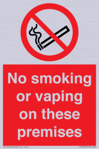 PS15307: No smoking or vaping on these premises