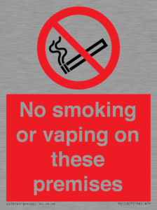 PS15307: No smoking or vaping on these premises