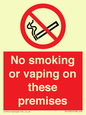 PS15307: No smoking or vaping on these premises