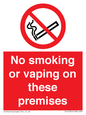 PS15307: No smoking or vaping on these premises