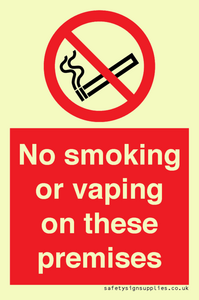 PS15307: No smoking or vaping on these premises