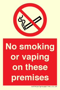 PS15307: No smoking or vaping on these premises