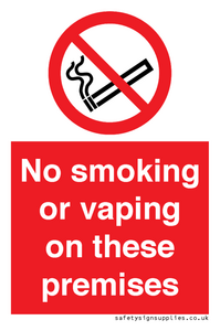 PS15307: No smoking or vaping on these premises