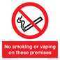 PS15307: No smoking or vaping on these premises