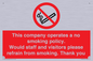 PS16: This company operates a no smoking policy. Would staff and visitors please refrain from smoking