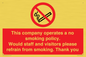 PS16: This company operates a no smoking policy. Would staff and visitors please refrain from smoking